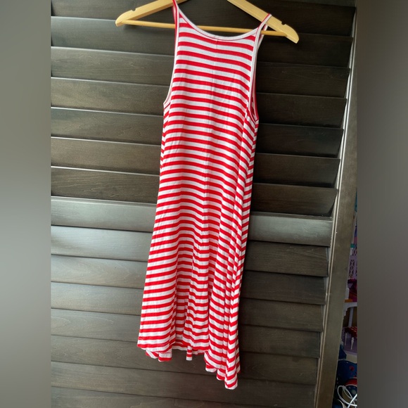 Lot of 2 Old Navy Sleeveless Striped Dresses Size Small Red white blue - Picture 3 of 8